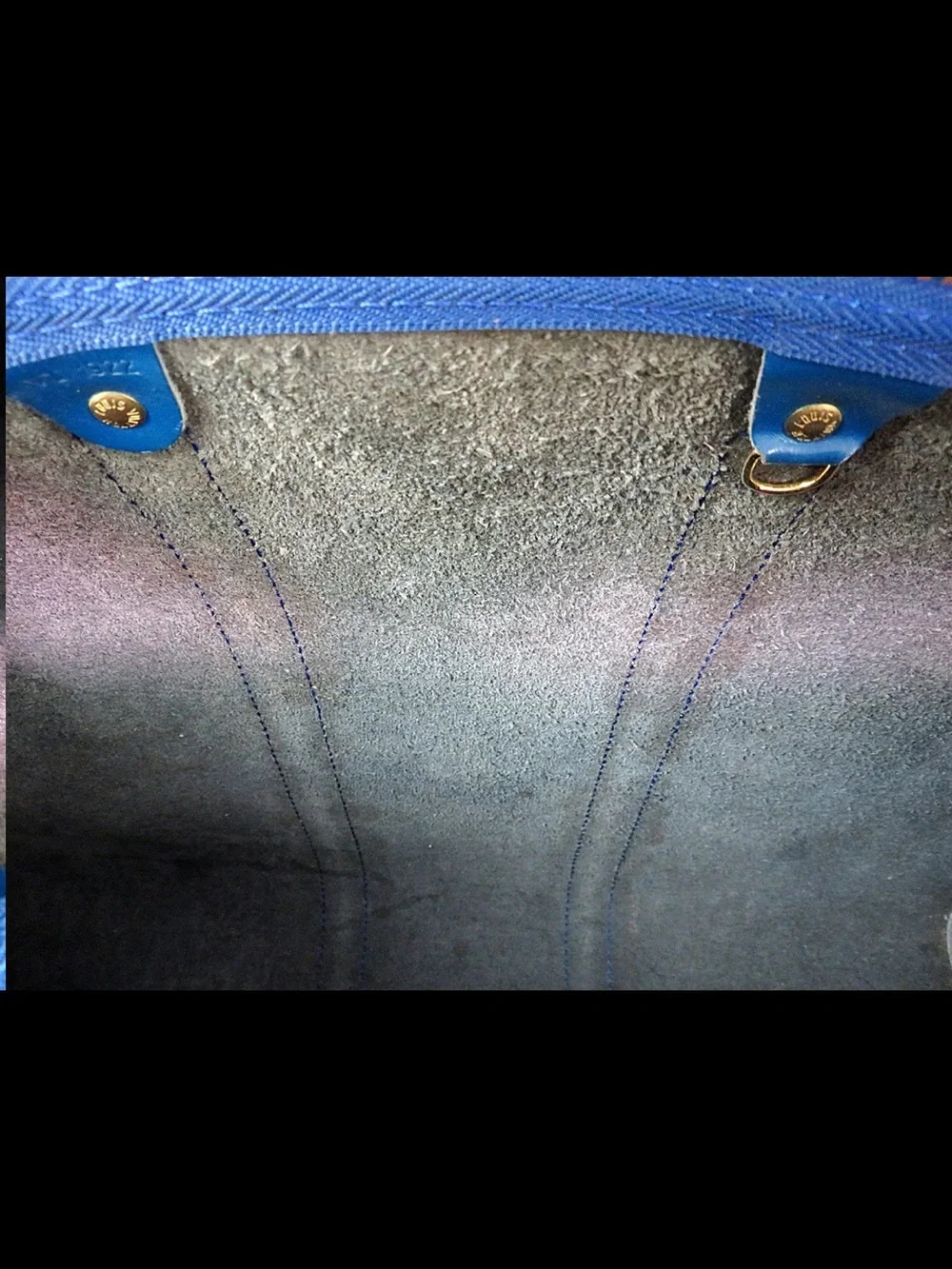 Louis Vuitton Blue Epi Leather Keepall Duffel